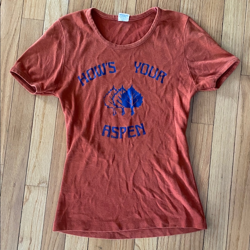Vintage Women’s Rust Orange Aspen Tee